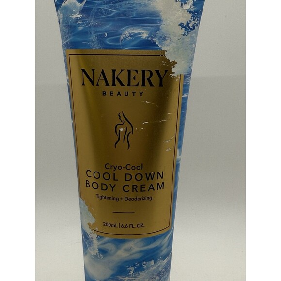 Nakery Beauty Cryo-Cool Cool Down Body Cream Tightening Deodorizing 6.6oz New - Picture 2 of 9